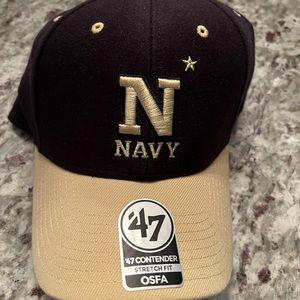 Men’s Hat.  Navy Football. New with tags